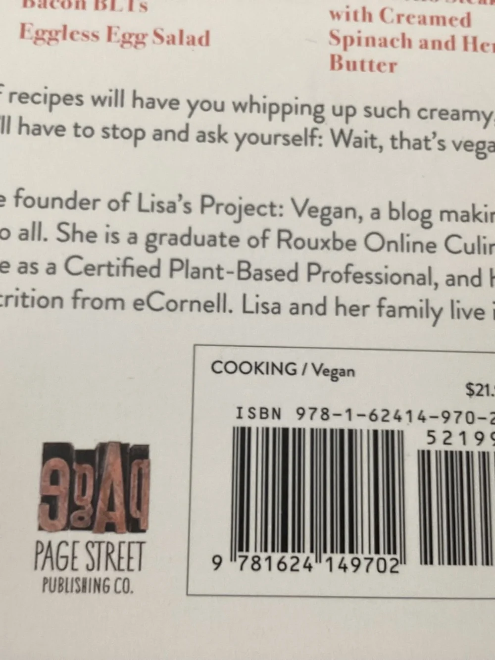 Wait, That's Vegan?! Cookbook by Lisa Dawn Angerame NEW